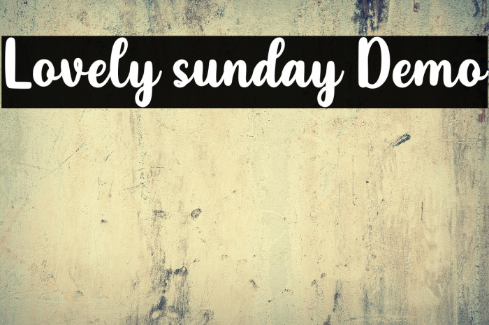 Lovely sunday Demo Example 3