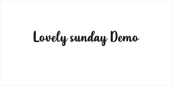 Lovely sunday Demo Logo