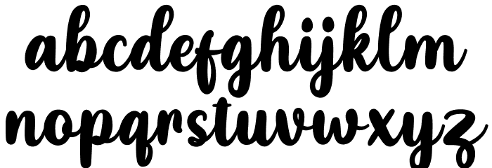 Lovely sunday Demo Font LOWERCASE