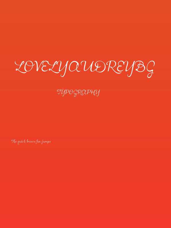 LovelyAudreyBG Poster