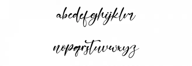 LovelyAustralia Schriftart Kleinbuchstaben