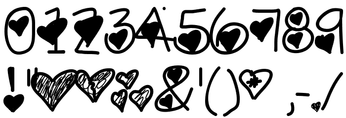LovelyBitch Font OTHER CHARS
