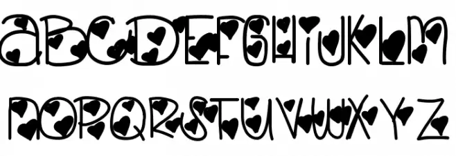LovelyBitch Font Litere mari