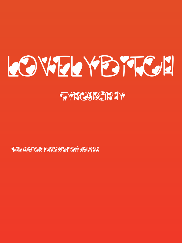 LovelyBitch Poster