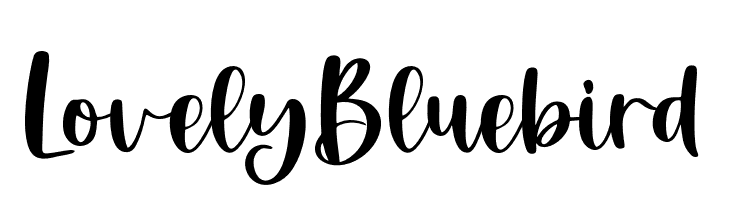 LovelyBluebird  Frei Schriftart Herunterladen