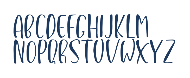 LovelyButteringSans Lowercase