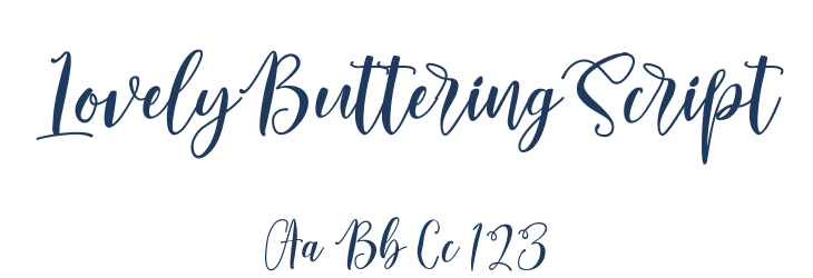 LovelyButteringScript Font Preview