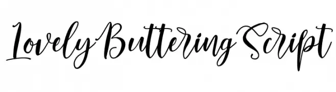 LovelyButteringScript Fuentes