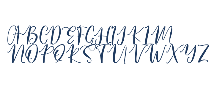 LovelyButteringScript Uppercase