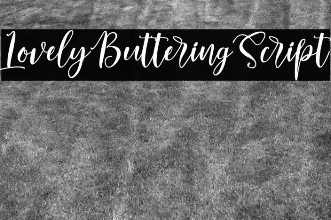 LovelyButteringScript Fuentes examples