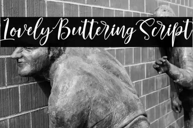 LovelyButteringScript Fuentes examples