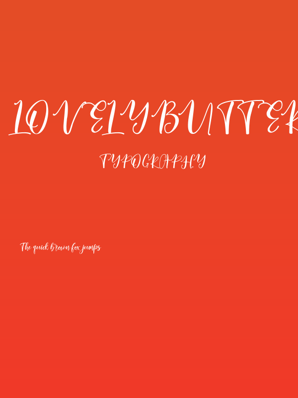 LovelyButteringScript Poster