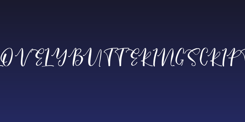 LovelyButteringScript Social Header
