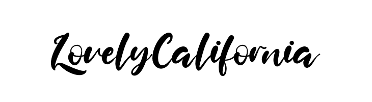 LovelyCalifornia  Free Fonts Download