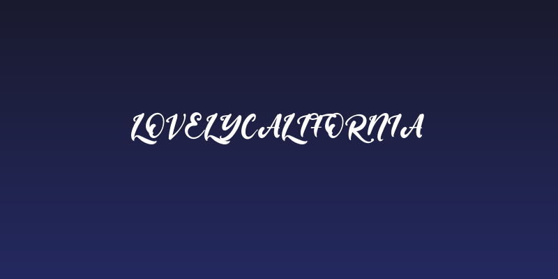 LovelyCalifornia Social Header