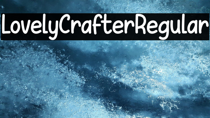 LovelyCrafterRegular Font examples