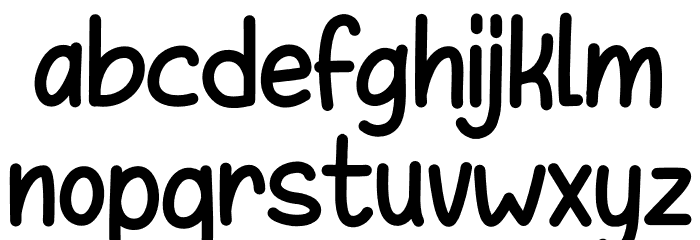 LovelyCrafterRegular Font LOWERCASE