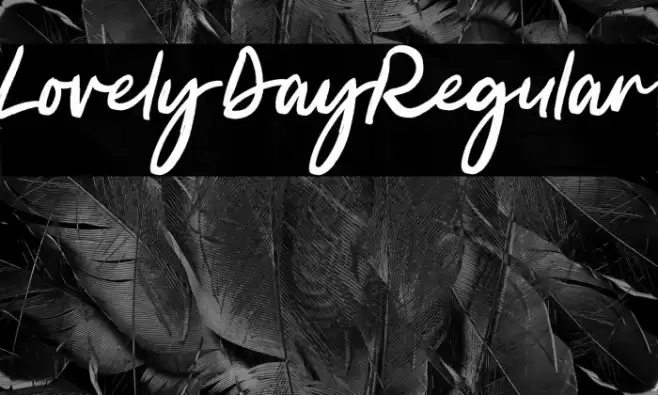 LovelyDayRegular Font examples