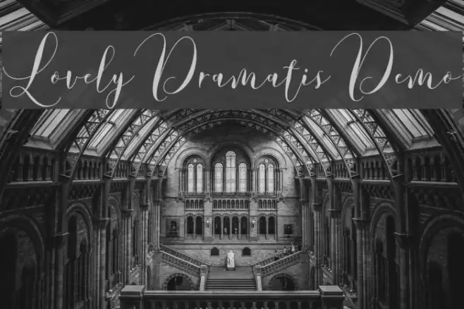 LovelyDramatisDemo Font examples