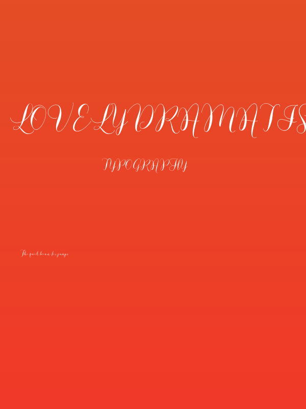 LovelyDramatisDemo Poster