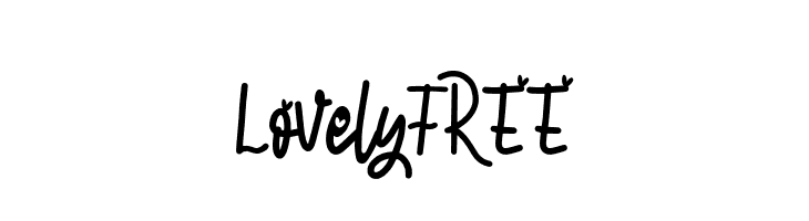 LovelyFREE  Frei Schriftart Herunterladen