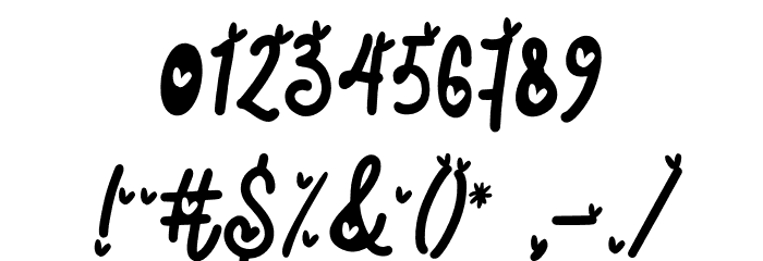 LovelyFREE Font OTHER CHARS