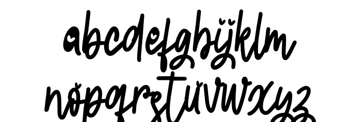 LovelyFREE Font LOWERCASE