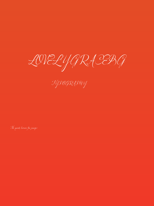 LovelyGraceBG Poster