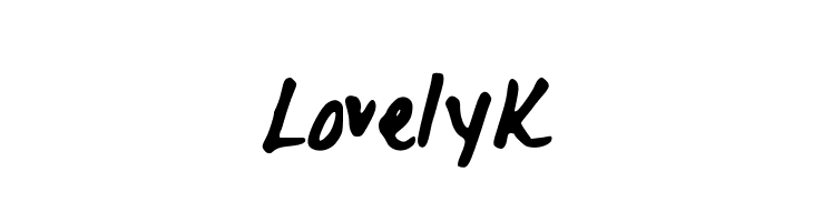 LovelyK  Frei Schriftart Herunterladen