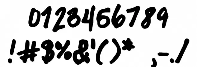 LovelyK Font OTHER CHARS