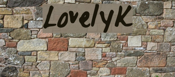 LovelyK फ़ॉन्ट examples