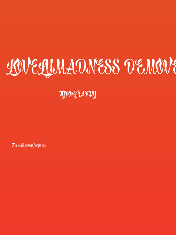 LovelyMadness_Demoversion Poster