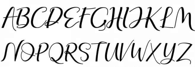 LovelyNatasya フォント 大文字