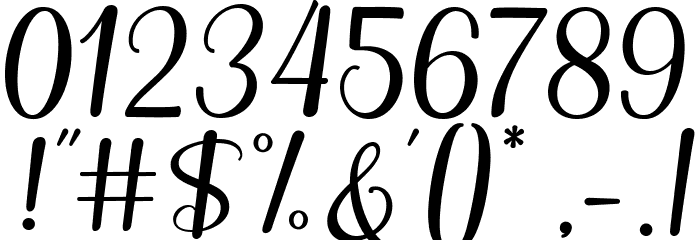 LovelyNathalieScript Font OTHER CHARS