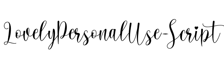 LovelyPersonalUse-Script  font caratteri gratis