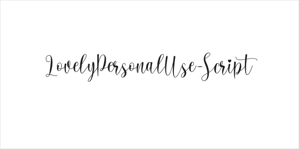 LovelyPersonalUse-Script Logo
