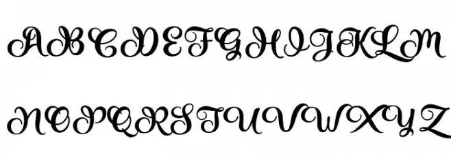 LovelyScript Font Litere mari