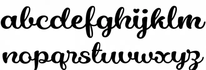 LovelyScript 字体 小写