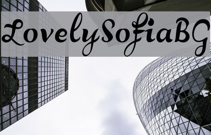 LovelySofiaBG Font examples