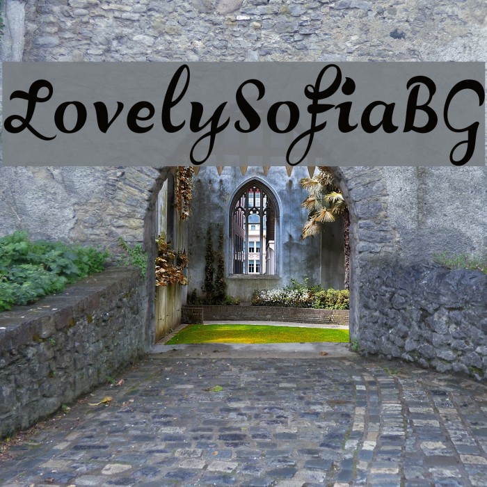 LovelySofiaBG Font examples