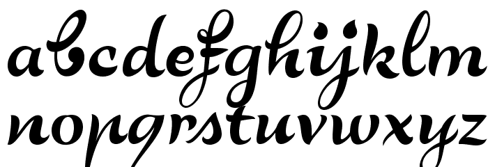 LovelySofiaBG Font LOWERCASE