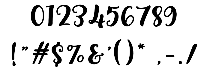 LovelyYollandy Font OTHER CHARS