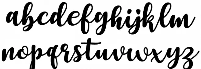 LovelyYollandy Caratteri MINUSCOLO