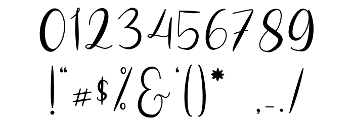 Lovelygirly - Demo Font OTHER CHARS