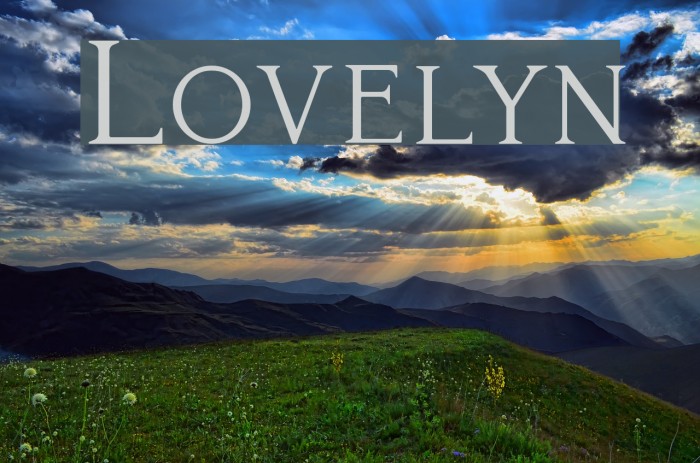 Lovelyn Font examples