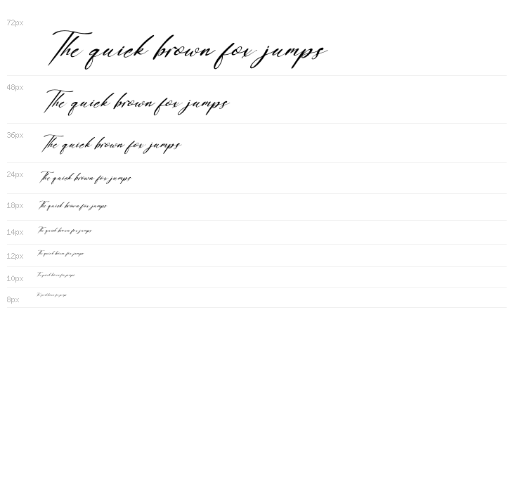 Lovelystory Italic Waterfall