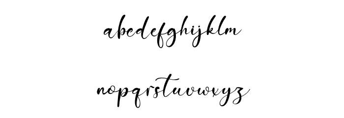 Lovelystory Font LOWERCASE
