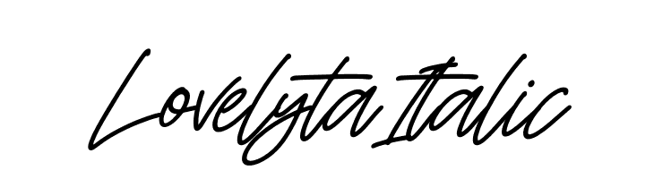 Lovelyta Italic  لخطوط تنزيل