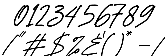 Lovelyta Italic Font OTHER CHARS
