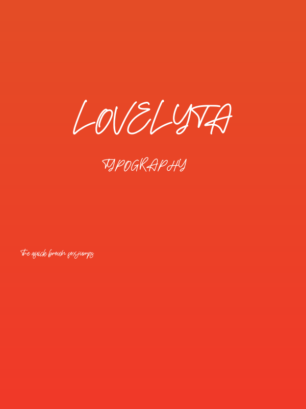 Lovelyta Poster